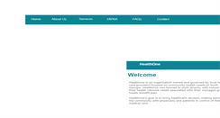Desktop Screenshot of healthonellc.com